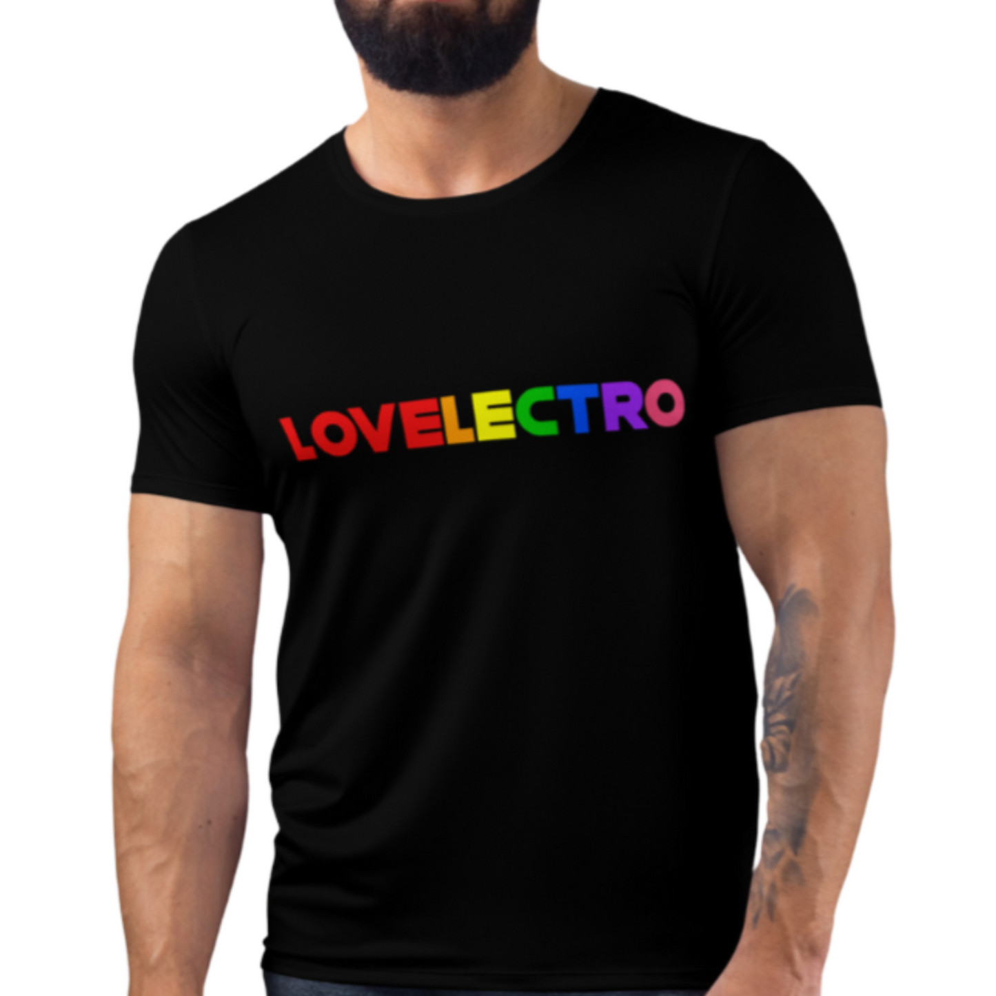 ORIGINE cut tee by LOVELECTRO® ELECTRO-CUT Tee – Men's Premium Fit – Sublimation Print – Free Shipping