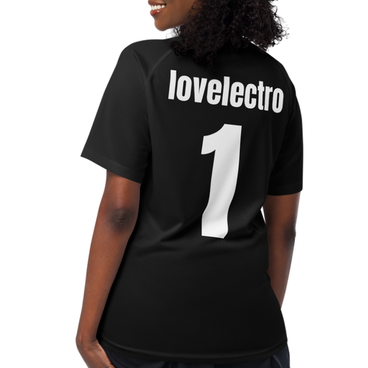 LOVELECTRO Unisex Mesh Performance Jersey – Built for Movement & Nightlife Energy