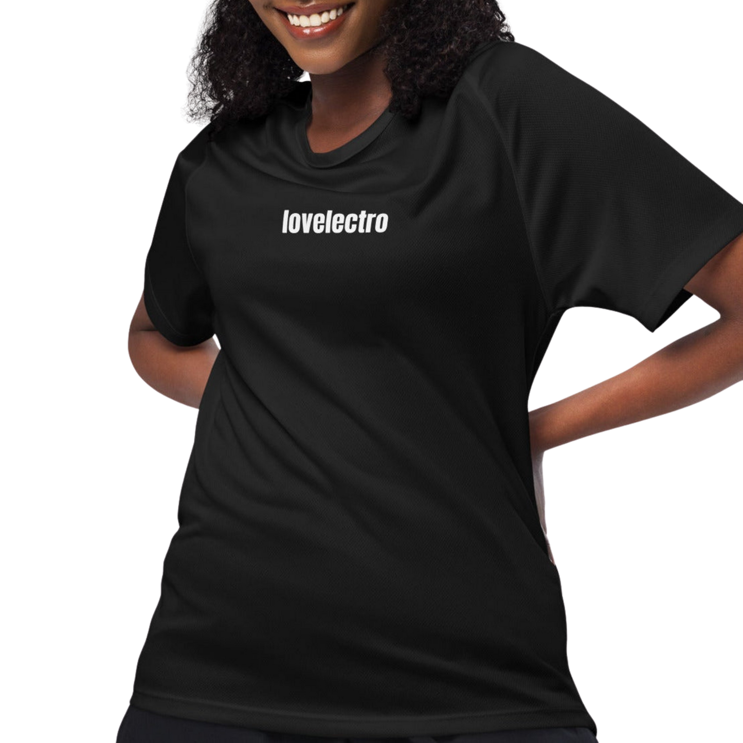 LOVELECTRO Unisex Mesh Performance Jersey – Built for Movement & Nightlife Energy